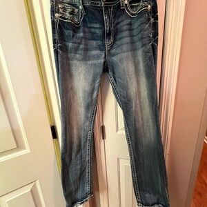 Miss Me Dark Blue Denim Jeans